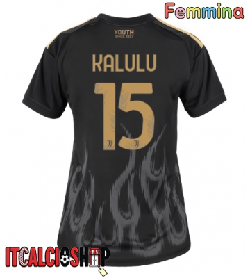Juventus Pierre Kalulu #15 Terza Maglia Femmina 2026-27 Manica Corta